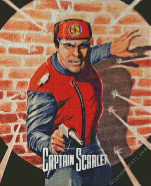 Captain Scarlet Poster Art Diamond Painting