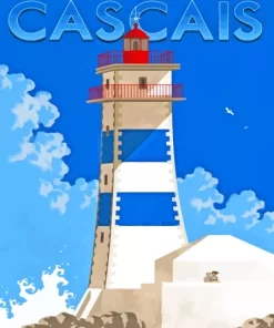 Cascais Poster Art Diamond Painting