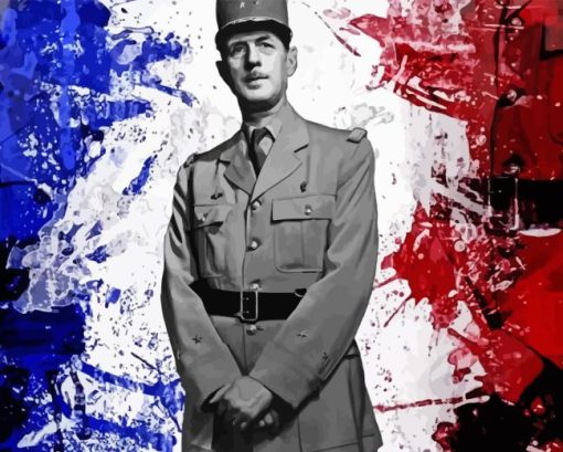 Charles De Gaulle Diamond Painting