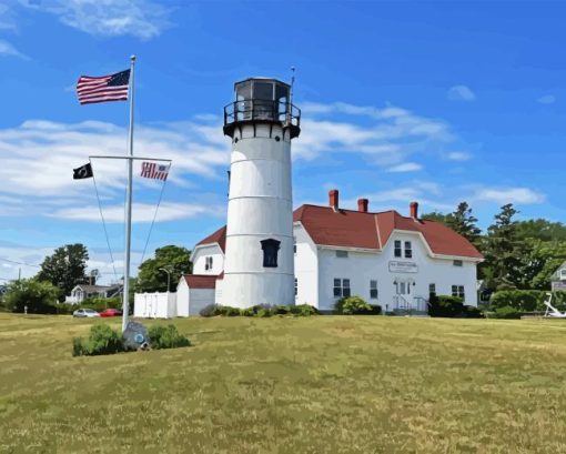 Chatham Lighthouse Massachusetts Diamond Painting