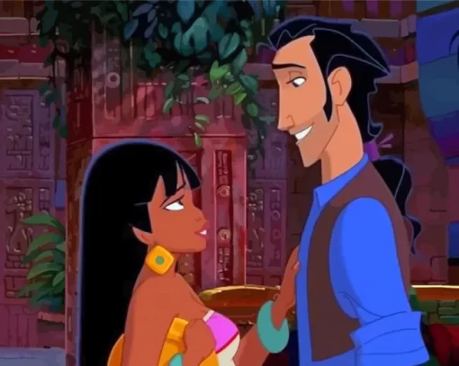 Chel And Tulio The Road To El Dorado Diamond Painting