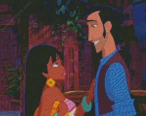 Chel And Tulio The Road To El Dorado Diamond Painting