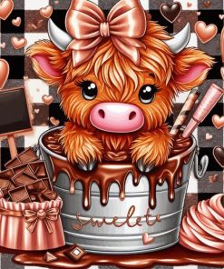 Chocolate Cow Baby Diamond Painting