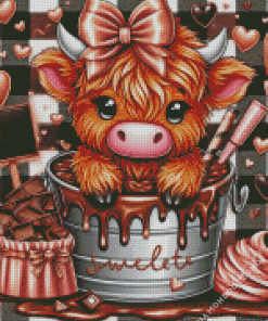 Chocolate Cow Baby Diamond Painting