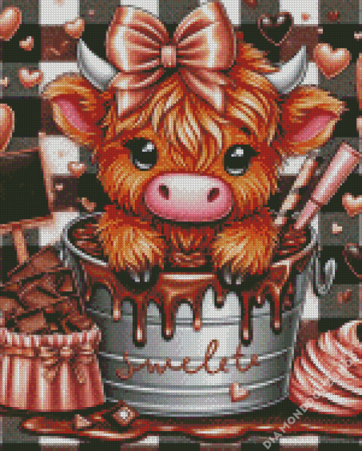 Chocolate Cow Baby Diamond Painting