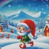 Christmas Dwarf Santa Art Diamond Painting