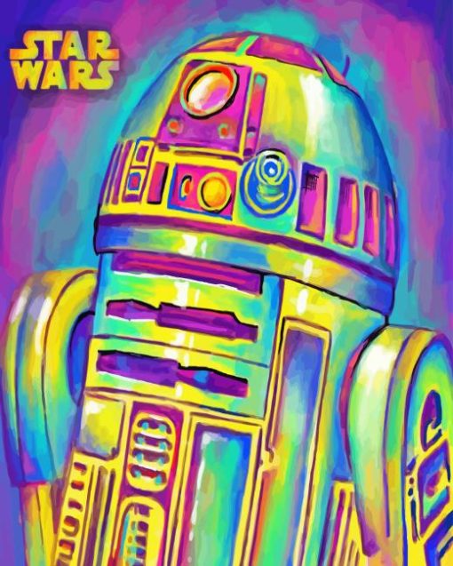 Colorful R2d2 Diamond Painting