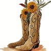 Cowgirl Boot Diamond Painting