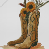 Cowgirl Boot Diamond Painting