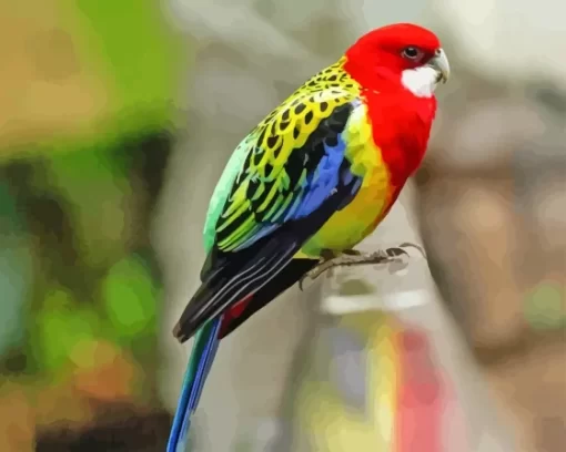 Eastern Rosella Bird Diamond Painting