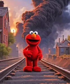 Elmo Muppet Diamond Painting