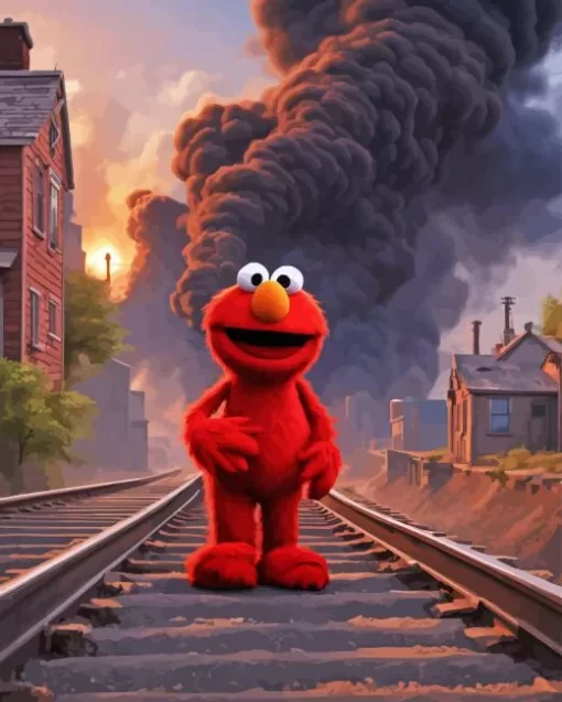 Elmo Muppet Diamond Painting