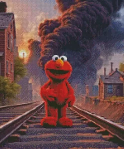 Elmo Muppet Diamond Painting