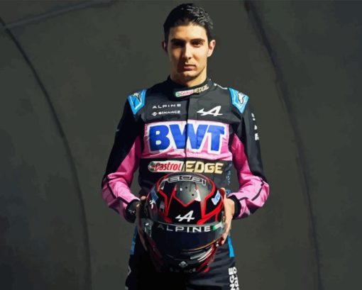 Esteban Ocon Diamond Painting