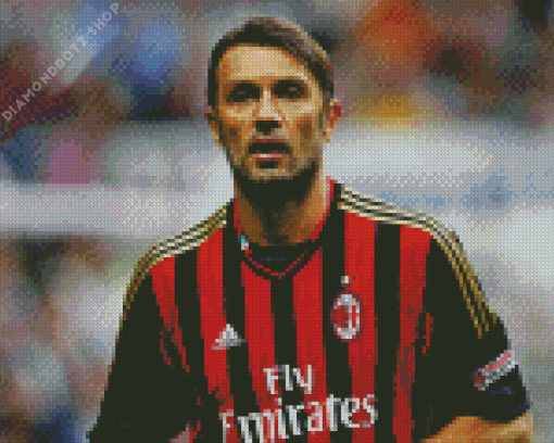 Footballer Paolo Maldini Diamond Painting