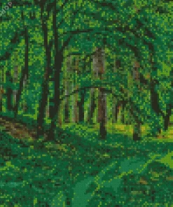 Forest Greenery Trees Diamond Painting