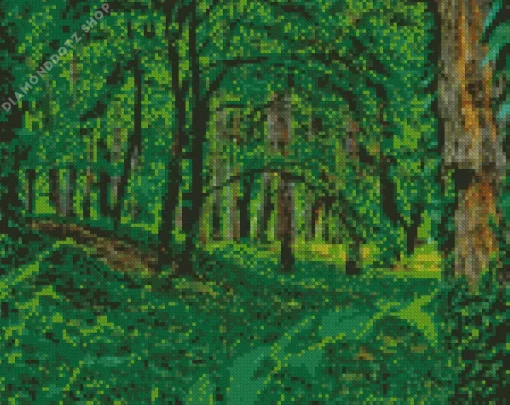 Forest Greenery Trees Diamond Painting