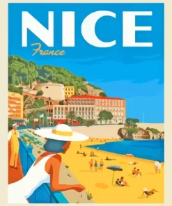 France Nice Poster Diamond Painting