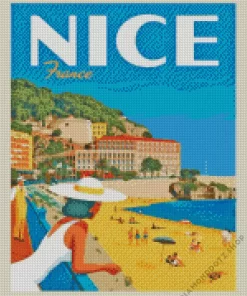 France Nice Poster Diamond Painting