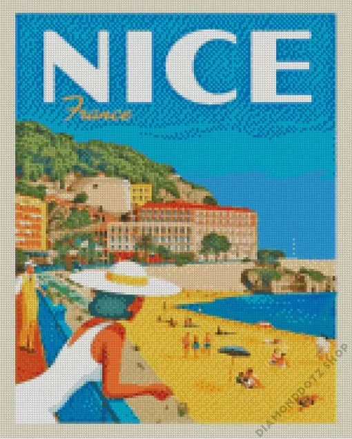 France Nice Poster Diamond Painting