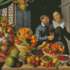 Fruit Sellers Couple Diamond Painting