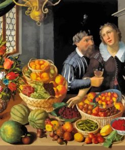 Fruit Sellers Couple Diamond Painting