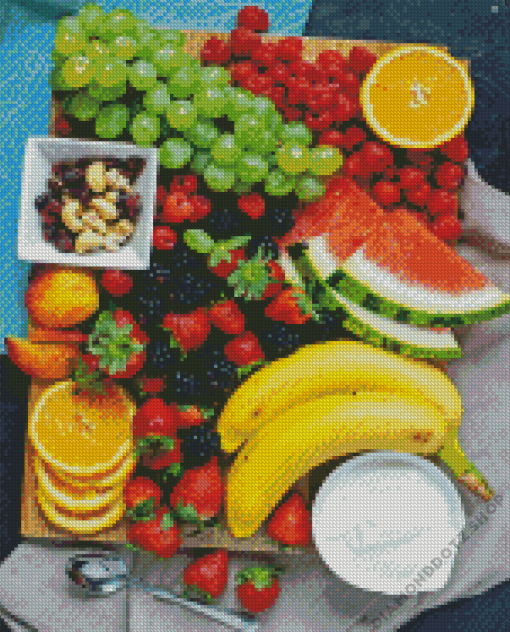 Fruits Plate Diamond Painting