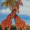 Giraffe Romance Diamond Painting