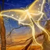 Golden Fantasy Butterfly Diamond Painting