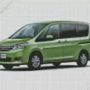 Green Nissan Serena Car Diamond Painting