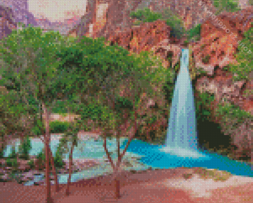 Havasu Falls Landscape Diamond Painting