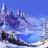 Hogwarts On Snow Diamond Painting