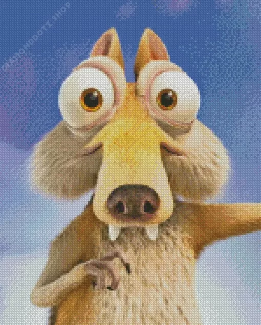 Ice Age Scrat Character Diamond Painting