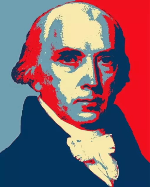 Illustration James Madison Diamond Painting