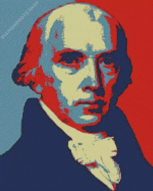 Illustration James Madison Diamond Painting