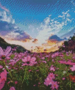 Irish Flowers Field Diamond Painting