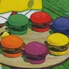 Krabby Patties Diamond Painting