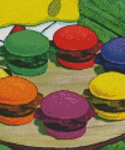 Krabby Patties Diamond Painting