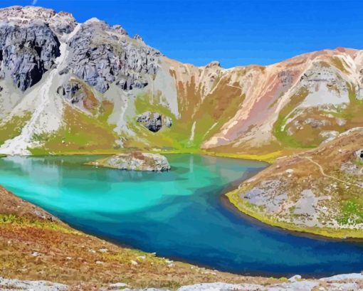 Lake Alpine View Diamond Painting