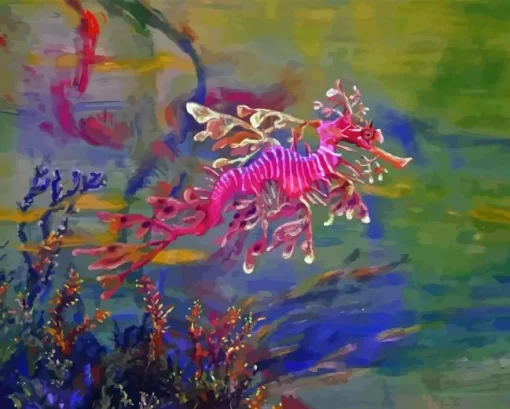 Leafy Seadragon Diamond Painting