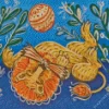 Lion Folk Art Diamond Painting