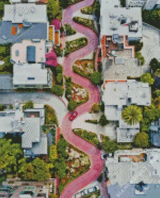 Lombard Street California Diamond Painting