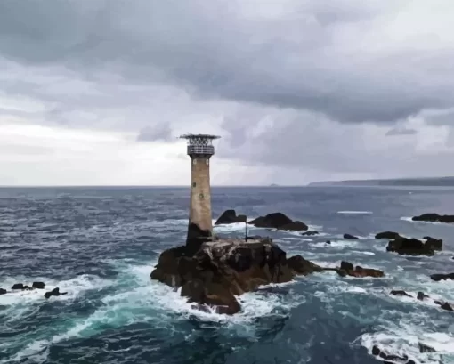 Longships Lighthouse Diamond Painting