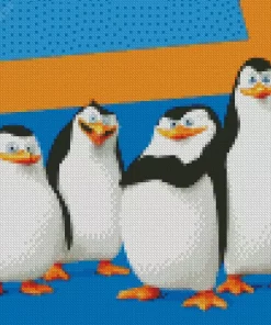 Madagascar Penguin Diamond Painting