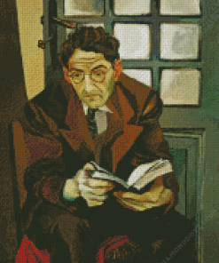 Man Reading Book Art Diamond Painting