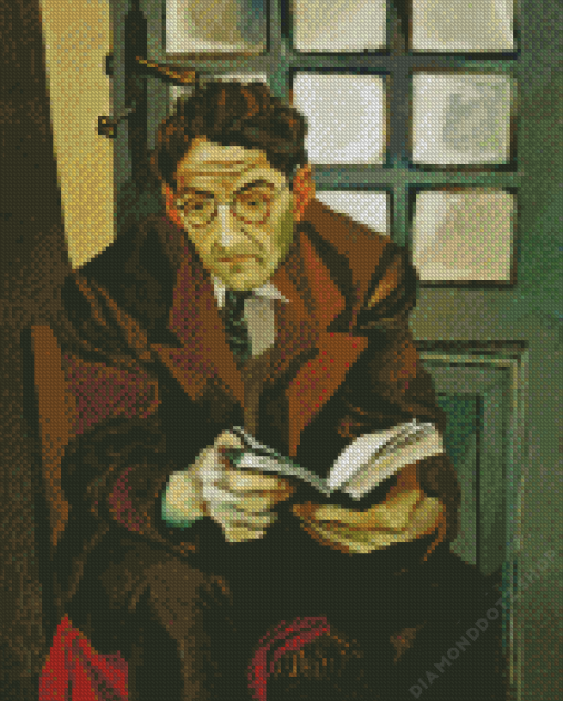 Man Reading Book Art Diamond Painting