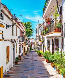 Marbella Old Town View Diamond Painting