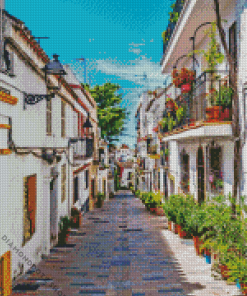 Marbella Old Town View Diamond Painting