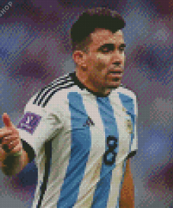 Marcos Acuna Footballer Diamond Painting