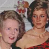 Margaret Thatcher With Princess Diana Diamond Painting